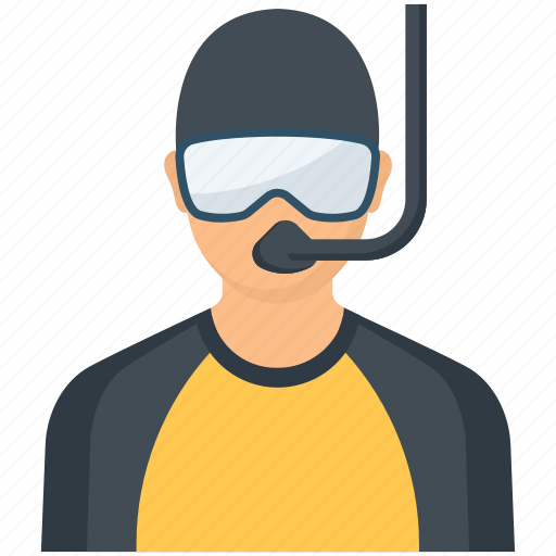 Mask, avatar, swim, diver, profession icon - Download on Iconfinder
