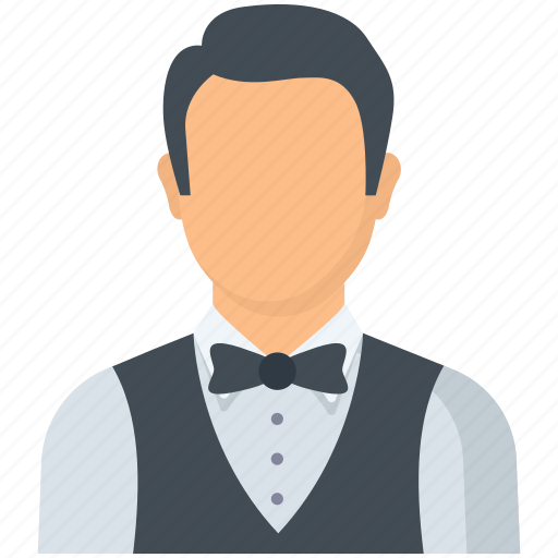 Man, profession, steward, waiter icon - Download on Iconfinder