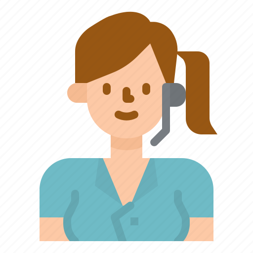 Avatar, operator, phone, support, telephone, woman icon - Download on Iconfinder
