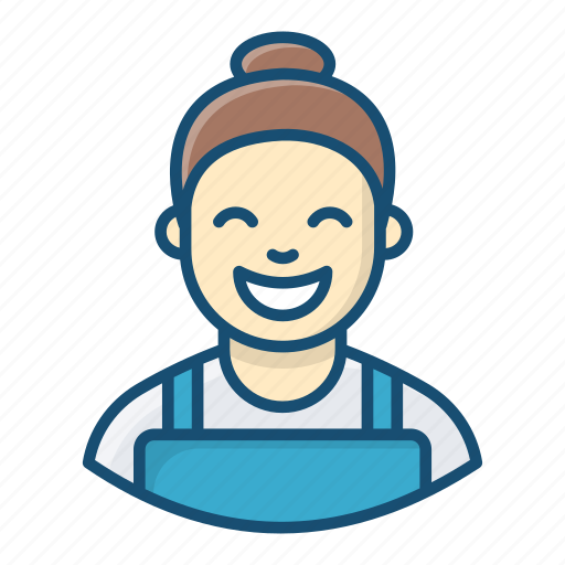 Home cleaner, house maintenance, housekeeper, housemaid, service provider, sweeper icon - Download on Iconfinder