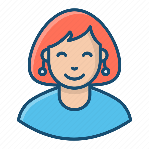 Female, human, lady, smiling woman, woman icon - Download on Iconfinder