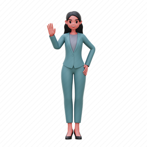 Business, woman, office, marketing 3D illustration - Download on Iconfinder