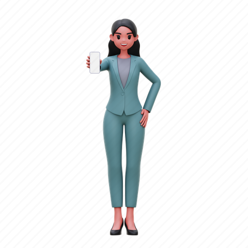 Business, woman, office, marketing, work 3D illustration - Download on Iconfinder