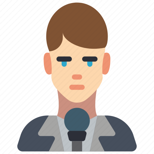 Avatar, male, people, professional, professions, reporter, user icon - Download on Iconfinder