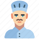 avatar, chef, male, people, professional, professions, user