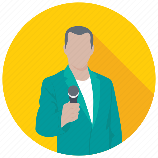 Journalist, media, news anchor, news reporter, reporter icon - Download on Iconfinder