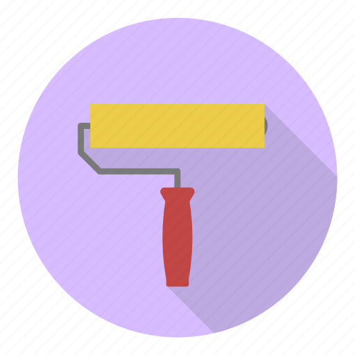 Brush, color, decoration, paint, profession, roll, roller icon - Download on Iconfinder