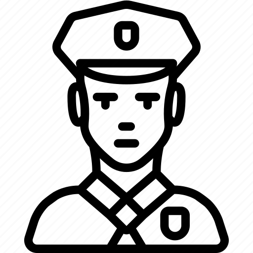 Avatar, male, officer, police, professional, professions, user icon - Download on Iconfinder