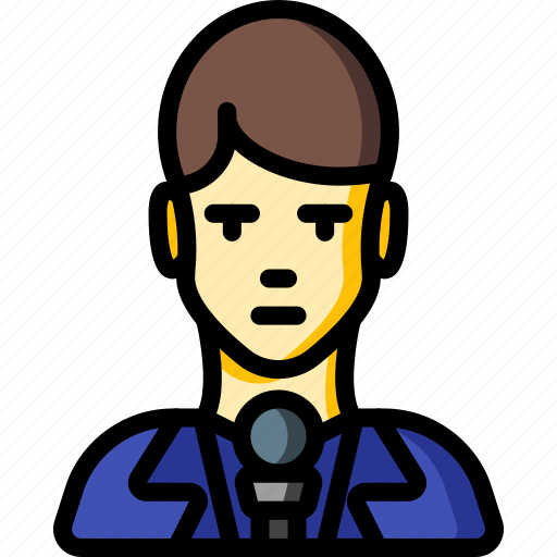 Avatar, male, news, people, professional, professions, reporter icon - Download on Iconfinder