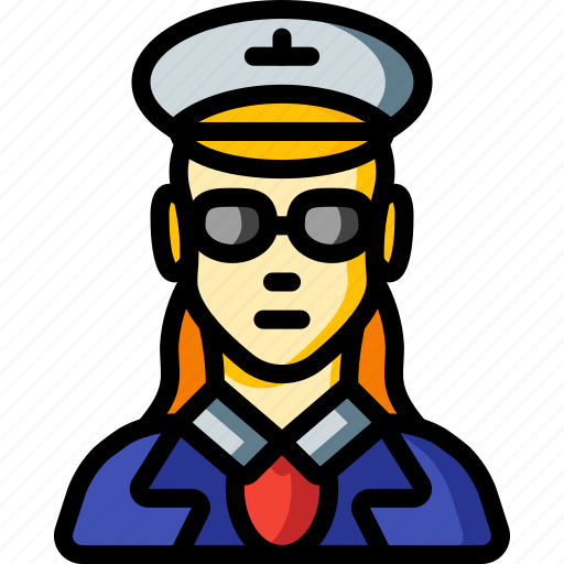 Avatar, female, people, pilot, professional, professions, user icon - Download on Iconfinder