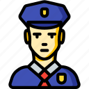 avatar, male, officer, people, police, professional, professions