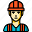 avatar, builder, construction, people, professional, professions, user 