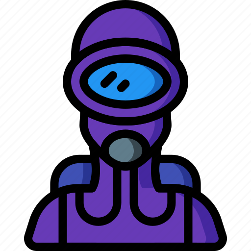 Avatar, diver, frog, people, professional, professions, user icon - Download on Iconfinder