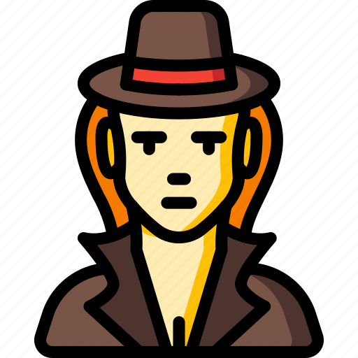 Avatar, detective, female, people, professional, professions, user icon - Download on Iconfinder