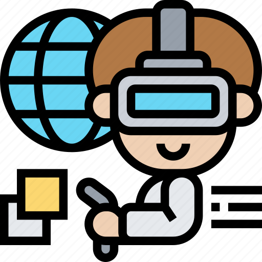 Simulation, virtual, reality, online, technology icon - Download on Iconfinder