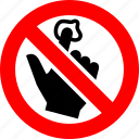 ban, bubble gum, chewing, gum, no, prohibited, forbidden, banned