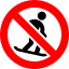 ban, no, prohibition, sign, snowboard, sport, forbidden, banned 