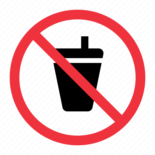 No, drinks, warning, forbidden, coffee, prohibited icon - Download on Iconfinder