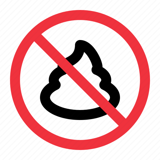 No, shit, warning, forbidden, prohibited icon - Download on Iconfinder