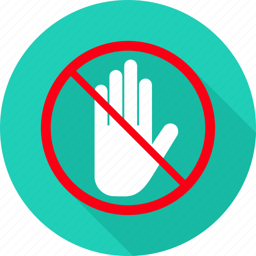 Gesture, hand, prohibit, prohibited, stop, wait, sign icon - Download on Iconfinder