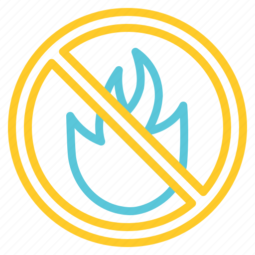 Signs, allowed, signaling, prohibition, burning, flames, no fire icon - Download on Iconfinder