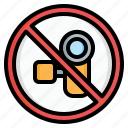 recording, video, signaling, electronics, prohibition, forbidden, no recording, no video, not allowed