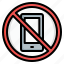 phone, sign, prohibition, device, block, no photo, no smartphones 