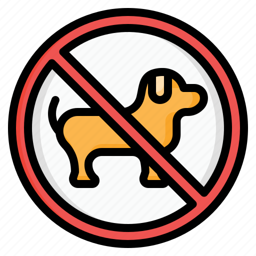 Pets, allowed, animals, forbidden, dog, prohibition, no dog icon - Download on Iconfinder
