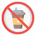 cup, drink, sign, prohibition, signaling, takeaway, no drink