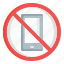 phone, sign, prohibition, device, block, no phone, no smartphone 