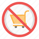 sign, no, shopping, cart, forbidden, prohibition, no shopping cart, no cart