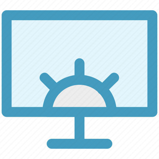 Cog wheel, computer setting, lcd, screen, setting icon - Download on Iconfinder