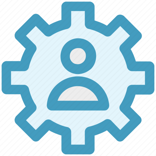 Cog, gear, management, online, user, work icon - Download on Iconfinder