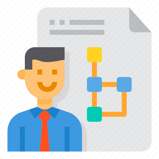 Businessman, document, file, planing, project icon - Download on Iconfinder