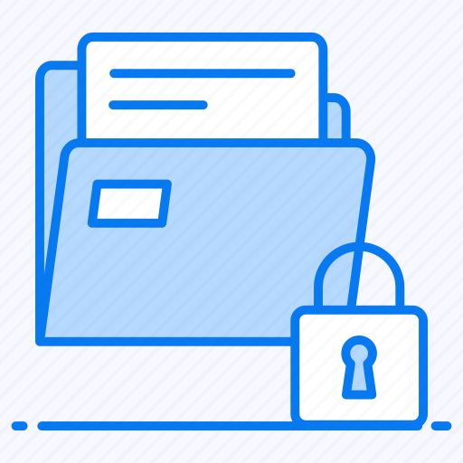 Data confidentiality, encrypted folder, folder lock, folder safety, private folder icon - Download on Iconfinder