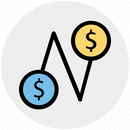 Coins, connection, current, dollar, fund, money icon - Download on Iconfinder