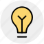 bulb, idea, lamp, light, light bulb, room bulb 