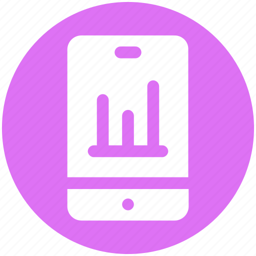 Analysis, analytics, business phone, graph, mobile, mobile graph icon - Download on Iconfinder
