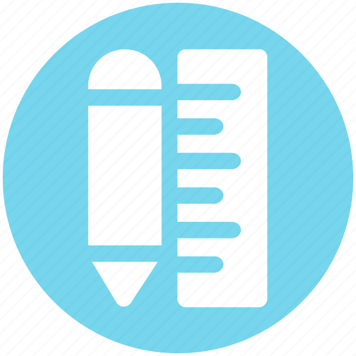 Measure, pencil, pencil and ruler, ruler icon - Download on Iconfinder