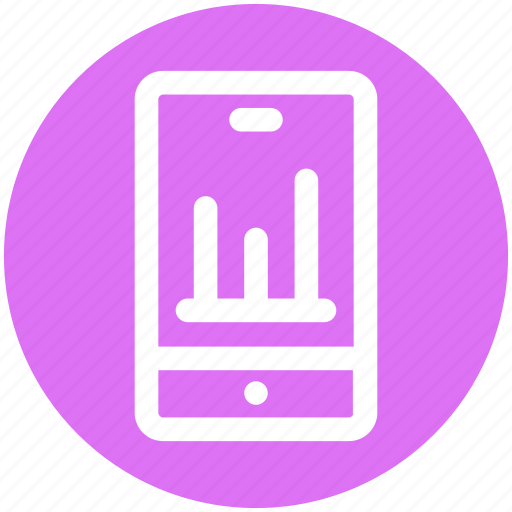 Analysis, analytics, business phone, graph, mobile, mobile graph icon - Download on Iconfinder