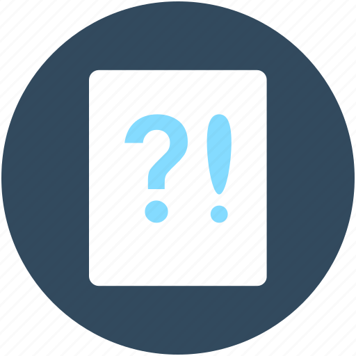 Faq, query, question, question sheet, questionnaire icon - Download on Iconfinder