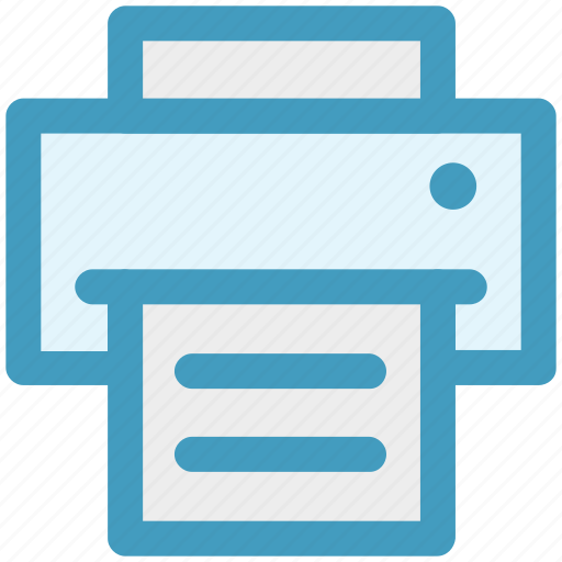 Device, fax, output, paper, print, printer icon - Download on Iconfinder