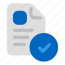 report, file, checkmark, document, validation