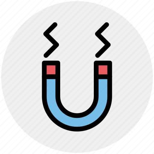 Attaching customers, customer magnet, horseshoe, magnet, magnetic, magnifier icon - Download on Iconfinder