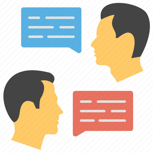 Communication, conversation, dialogue, discussion, people talking icon - Download on Iconfinder