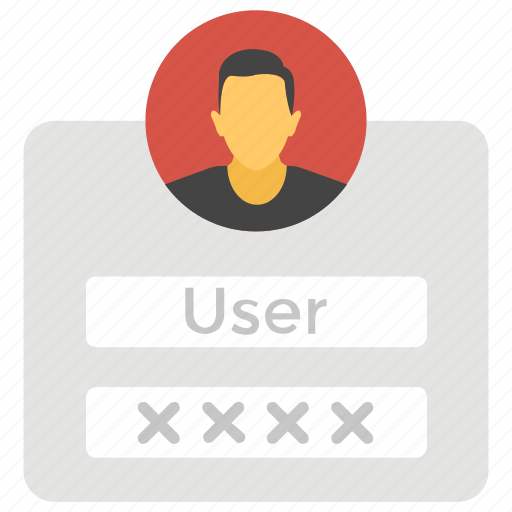 Authentication, mobile login, password, user login, username icon - Download on Iconfinder