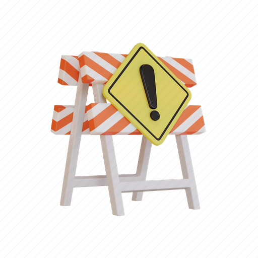 Worker, traffic, construction, work, street, sign, paint 3D illustration - Download on Iconfinder