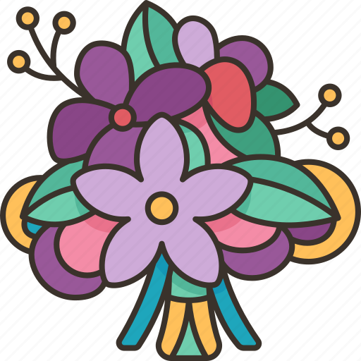 Corsage, bouquet, flower, bracelet, prom icon - Download on Iconfinder