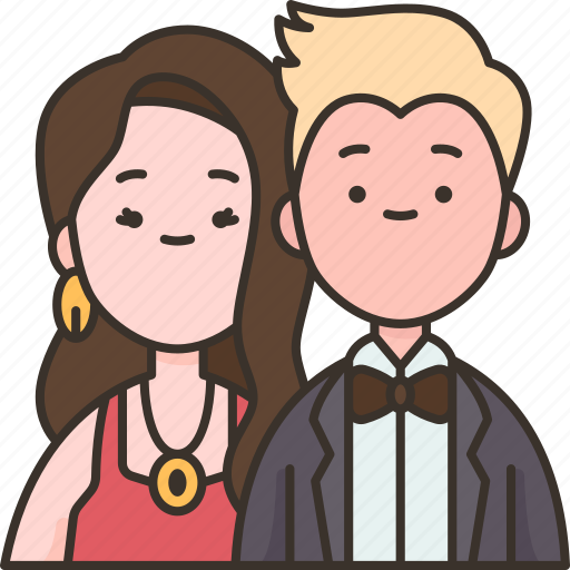 Senior, couple, date, prom, formal icon - Download on Iconfinder