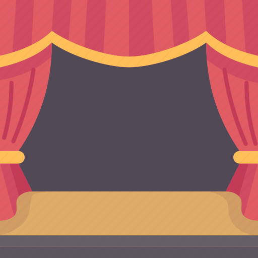 Stage, spotlight, curtain, auditorium, show icon - Download on Iconfinder